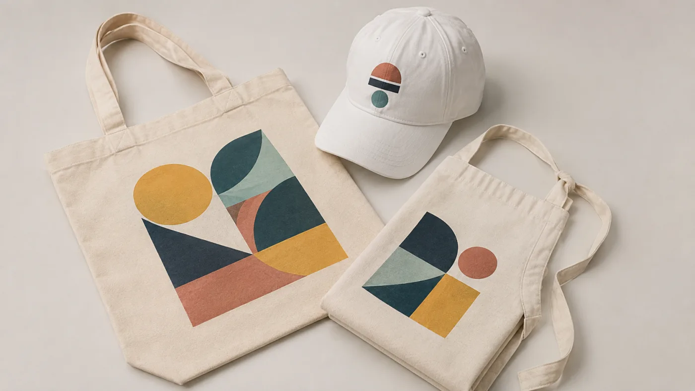 DTF textil aplicado: bolsas, gorras y textil de tienda